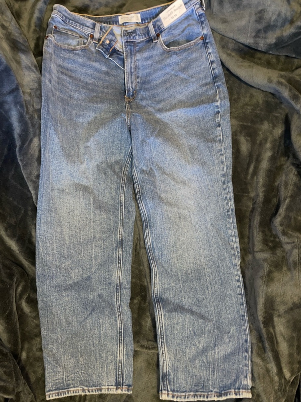 Ultra High Rise Straight Ankle Jeans Abercrombie&Fitch Size 32/14